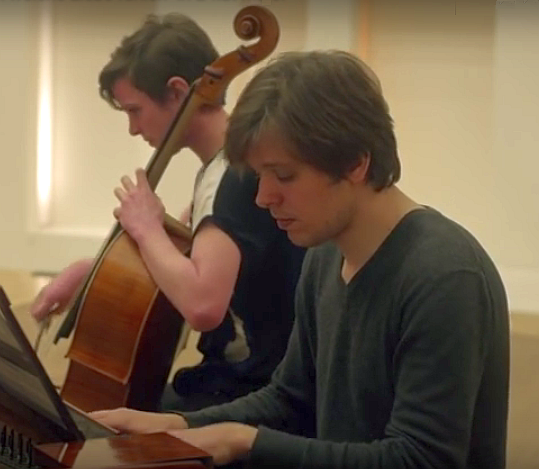 Artem Belogurov, piano, and Octavie Dostaler-LlLonde. cello